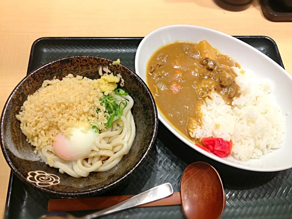 Snapdishの料理写真:はなまるうどん！がっつりカレーセット|りえさん