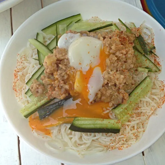 ジャージャー麺風そうめん|きせさん