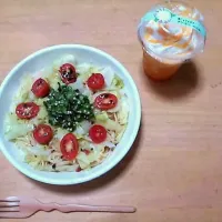 冷やしパスタ|シマズリナさん