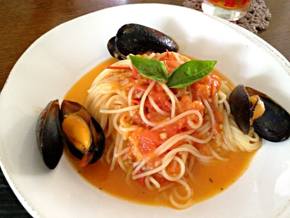 Mussels and tomato pasta|あやさん