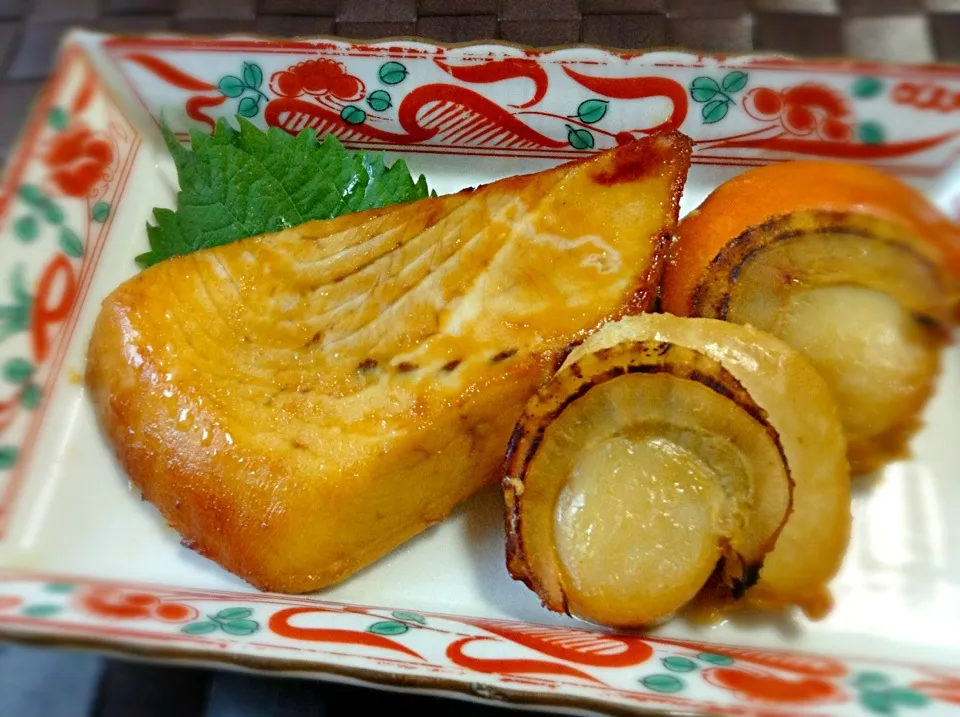 カジキと帆立の仙台味噌漬け焼き|qtyucoさん