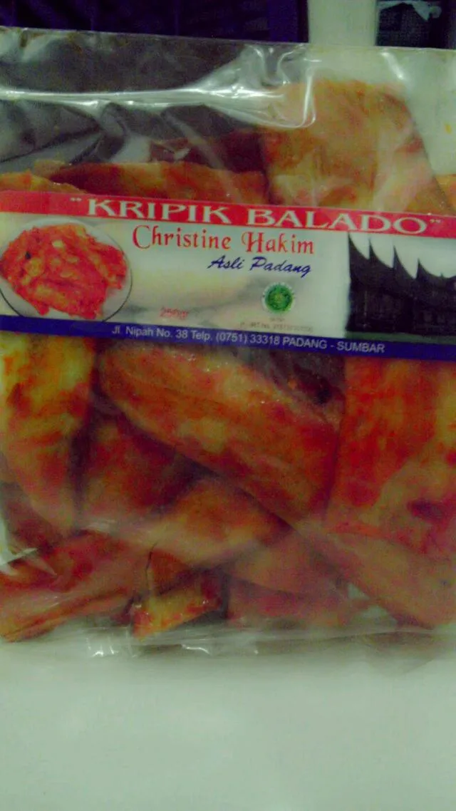 balado chips from padang, west sumatra.|novita febiolaさん