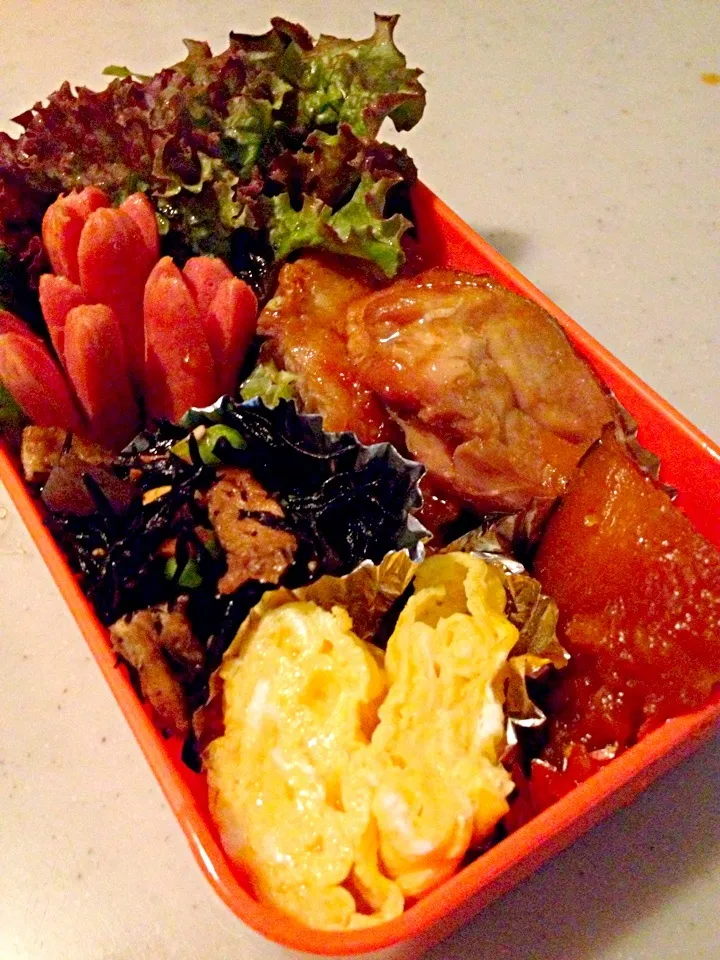 Snapdishの料理写真:今日は一人のお弁当。|りんさん