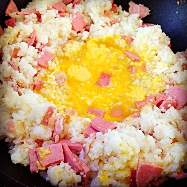 Ham fried rice|mc chayuthさん