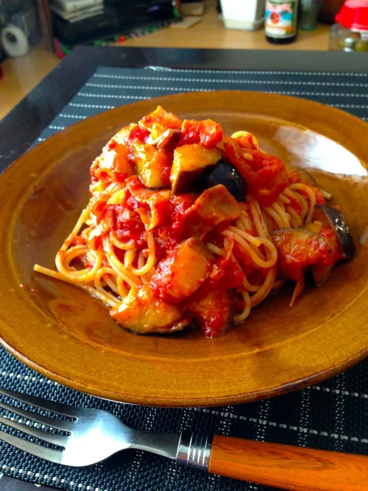 茄子のトマトソースパスタ|yuriさん