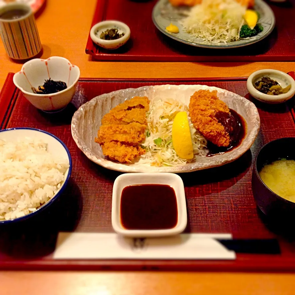 牛タンカツ&コロッケ定食|Manabuさん