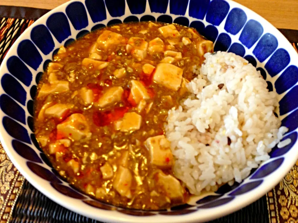 麻婆豆腐かけご飯|ウサコさん