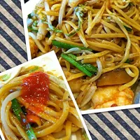 Seafood stirfry noodles