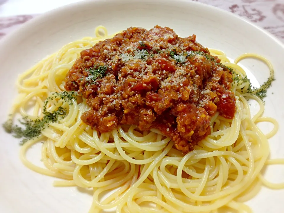 ミートソースパスタ|ちぃたさん