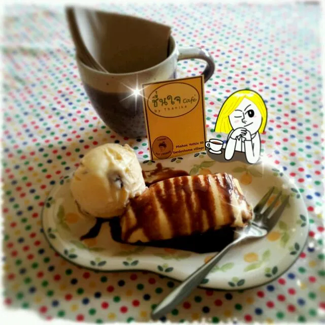 Banana Roll Crepe
@ชื่นใจ Cafe' by Thanika, Garden Home Village, Phahon Yothin60|ChomChuanChim (ชมชวนชิม)さん