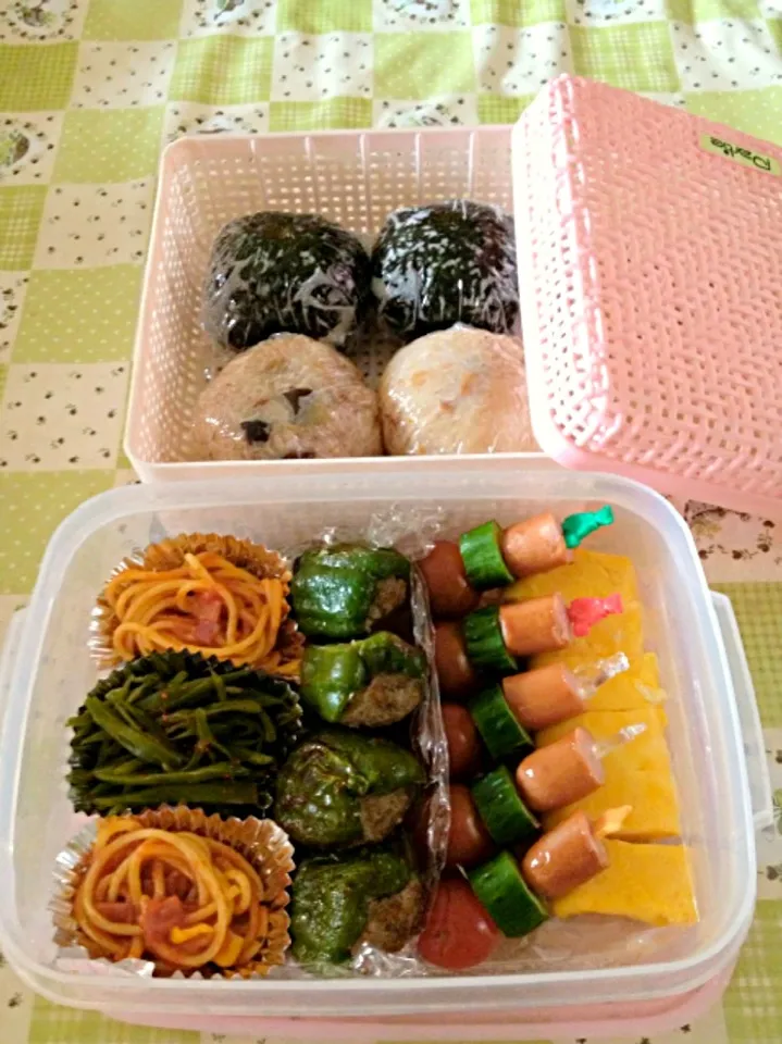 Snapdishの料理写真:花火大会弁当|ゆみこさん