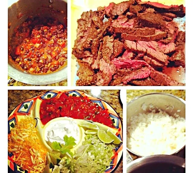 Steak Fajitas- Rice n Beans-Fixins'|☀🌴Robyn🌴☀さん