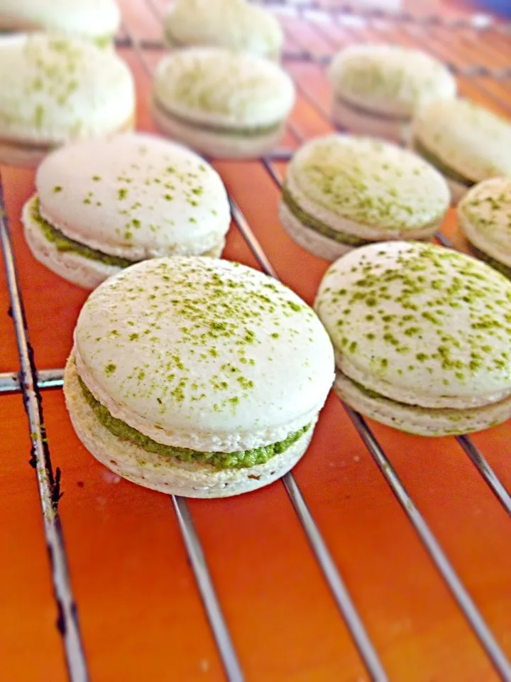 Snapdishの料理写真:Macaron green tea again|eveさん