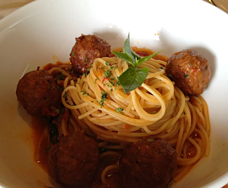 Pasta with beef meatball|Elaineさん