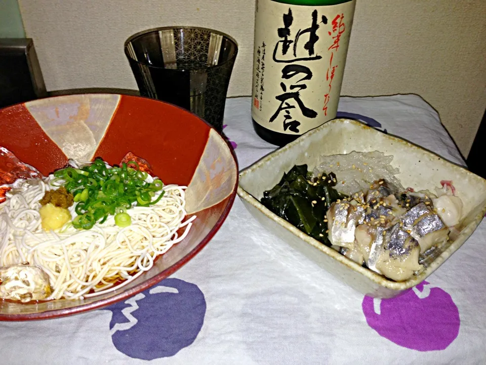 鯵とワカメの酢の物・豆腐ソーメン|藤井裕之さん