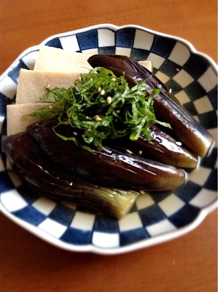 茄子と高野豆腐の煮浸し|hanaさん