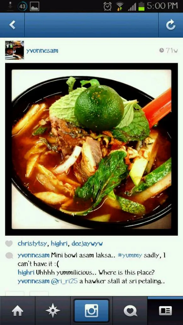 Asam Laksa|Yvonne Sさん