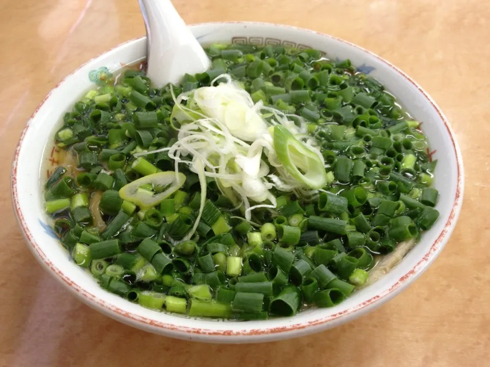 青ネギラーメン(醤油)を頂きました。|momongatomoさん