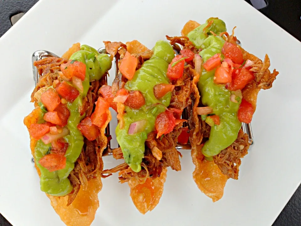 Snapdishの料理写真:crispy duck tacos|michael nassarさん