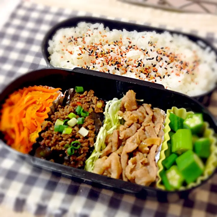 Snapdishの料理写真:８月１９日旦那弁当|ikeharaさん