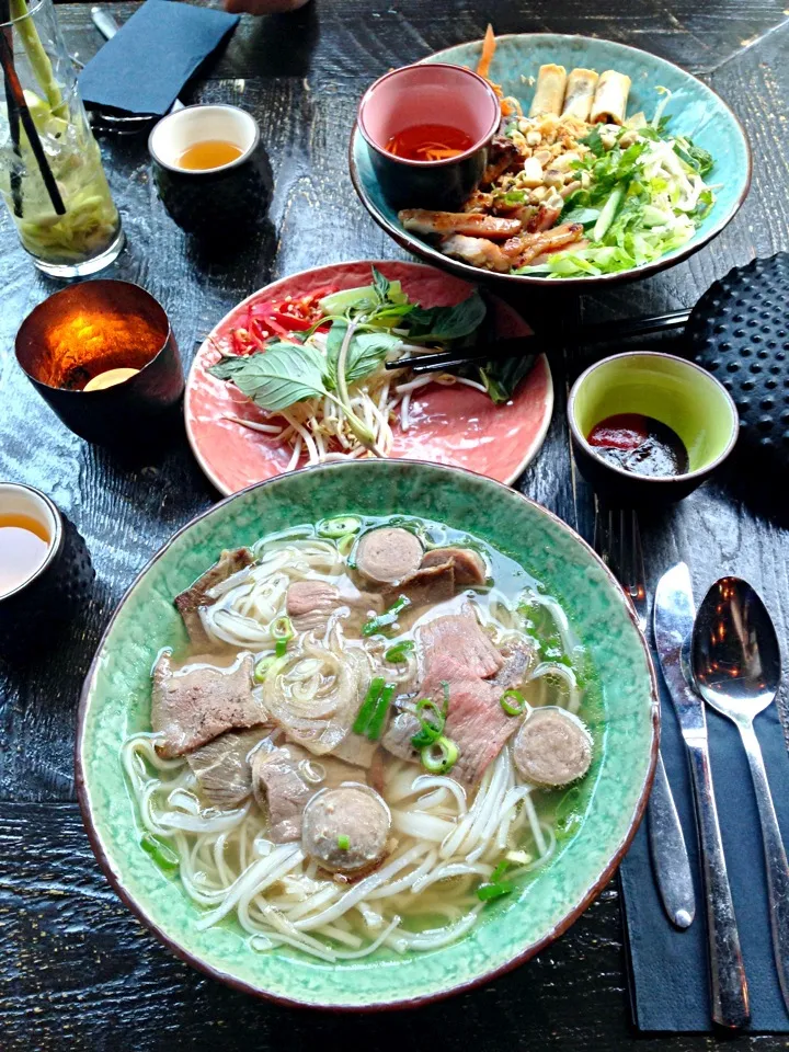 Pho and some sort of mixed rice noodles (forgot the name!)|Jessica Antonioさん