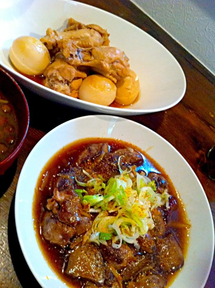 鶏レバーのしょうが煮&鶏肉と玉子のさっぱり煮|Masaki Ebisuさん