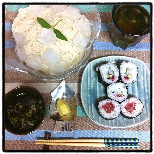 夏の昼ご飯☆やっぱ素麺‼今でしょ‼(^_−)−☆|EITOさん