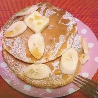 Snapdishの料理写真:バナナホットケーキ(*^^*)|しゅうこさん