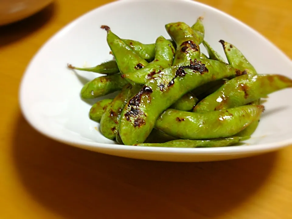 トッシーの「指まで美味し~枝豆のオイスターソース焼き」|さちこ(さがねっち)さん