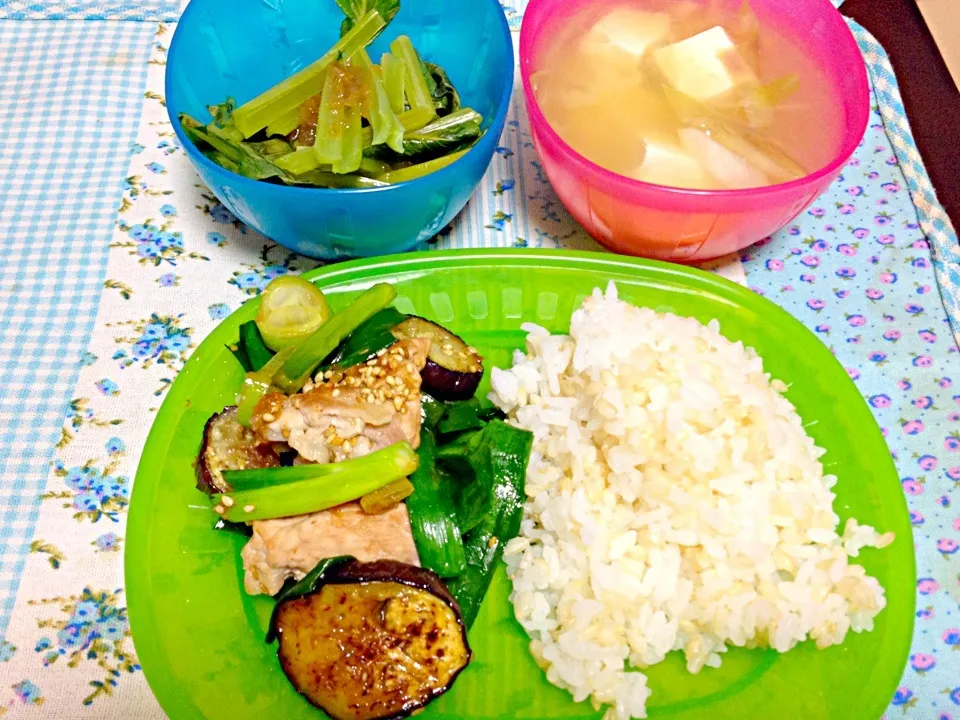 茄子と豚肉の中華炒め|あさみさん