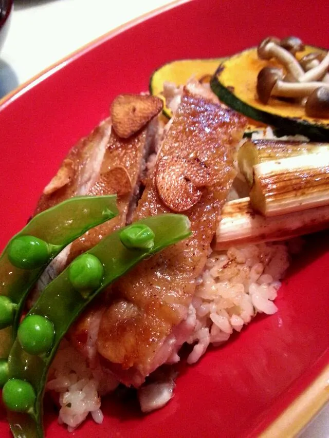 私は・・・チキンステ―キで  『丼』|ふりるさん