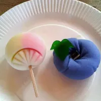 Snapdishの料理写真:手作り和菓子(団扇と朝顔)|ayakaさん