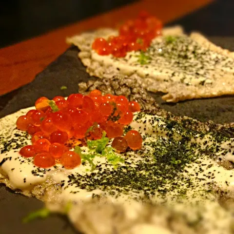 Ikura salmon skin & oyster mayo|willzさん