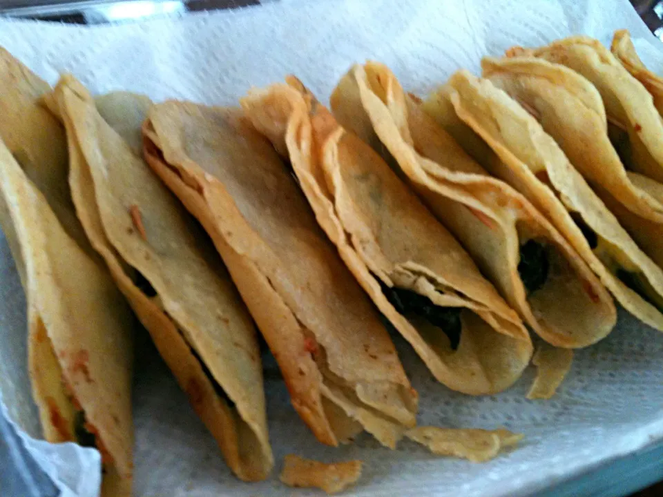 Taquitos dorados de acelgas con queso|karla zannethさん