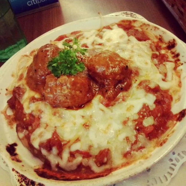 Baked Beef Bolognese... yummy :)|marcyさん