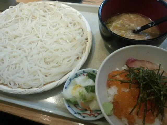 Snapdishの料理写真:稲庭うどん ミニどんぶりセット|サイファさん