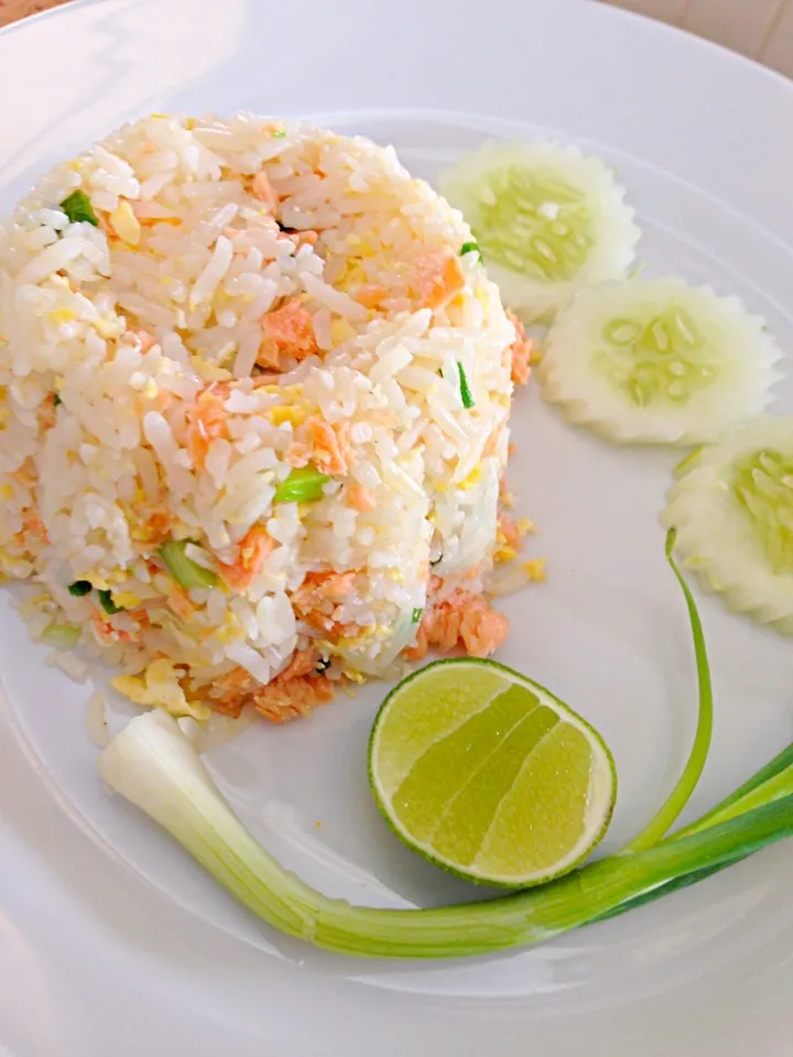 Salmon fried rice|PhUnGさん