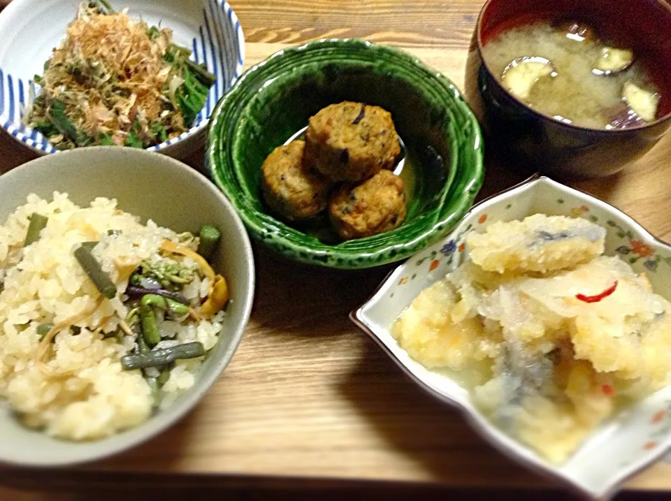 サバ竜田揚げのおろし和え定食|RIEママさん