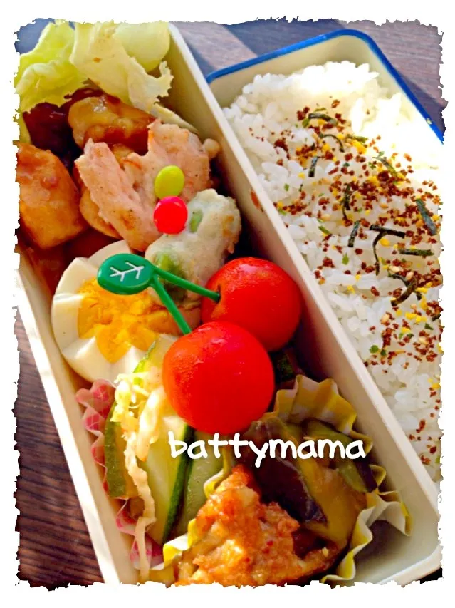 はちみつﾁｷﾝ弁当～☆battymamaの女子かわぃぃお弁当～☆8/20(火)☆|ばってぃーまま＠♪さん