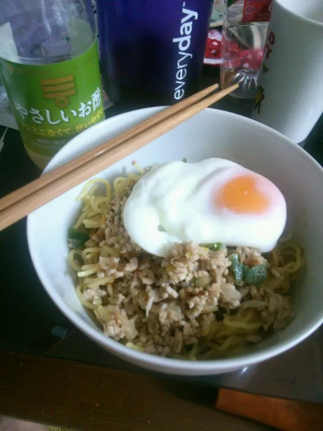 いつもと違う汁なし担々麺|いもこさん