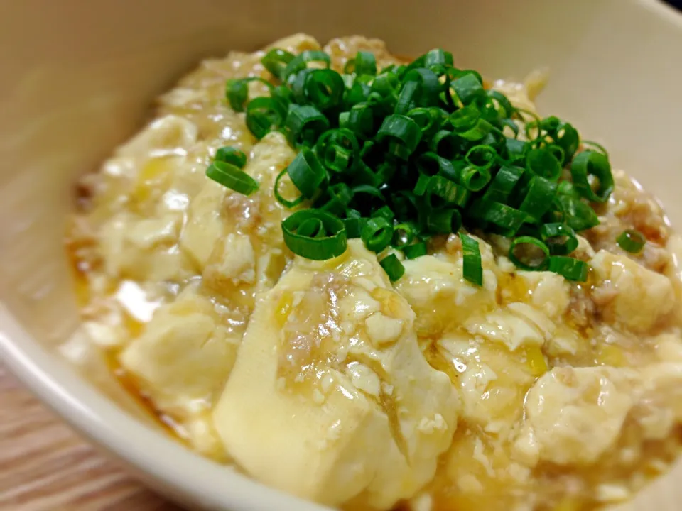 麻婆豆腐丼|ちぃたさん