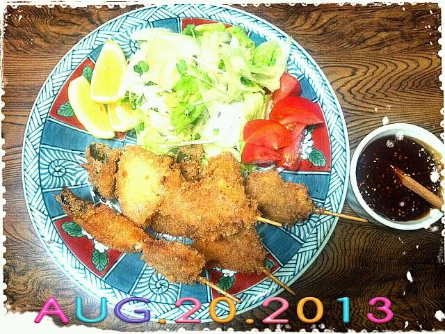 Snapdishの料理写真:豚ヒレ串カツ!(^O^)!|みき🍴さん