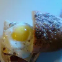 Bacon, egg, cheese on everything Italian bread!|leslie argoさん