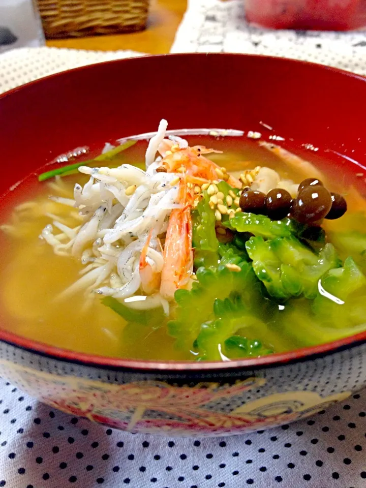 冷蔵庫掃除朝ごはん 夏雑煮|まゆさんさん