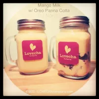 Mango Milk with Oreo Panna Cotta|LovechaCompanyさん