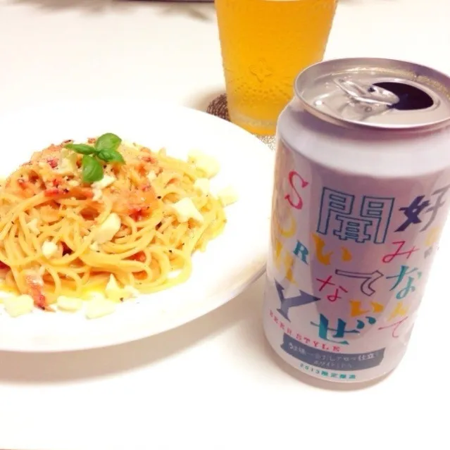 Snapdishの料理写真:えびクリームスパゲティ|やすこさん