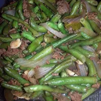 Stir fry adobo string beans with ground beef!|Jimma Amasaさん