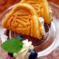 Custard waffle add fresh cream🎵Wｸﾘｰﾑﾜｯﾌﾙ