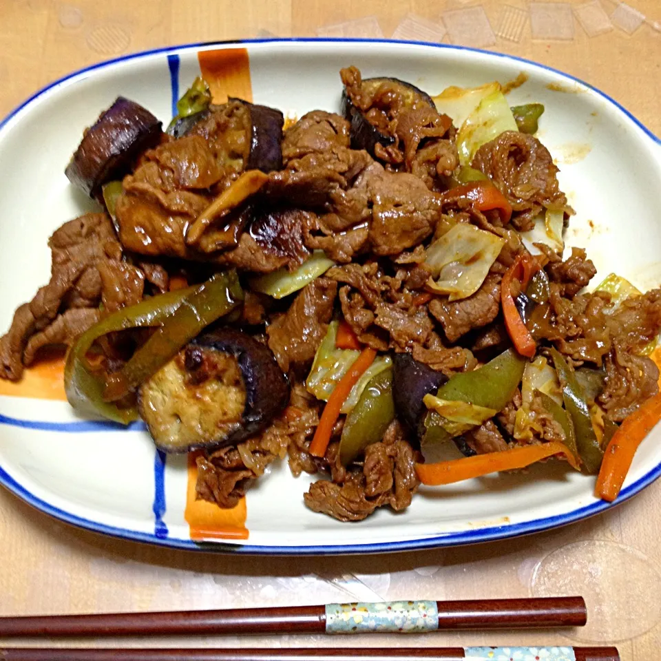 牛肉の赤味噌炒め|東大生ご飯さん