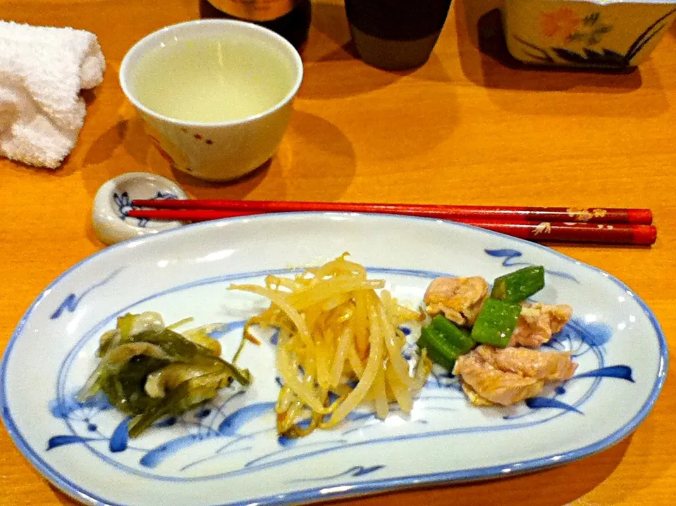 Snapdishの料理写真:ちょい肴(あて)盛り合わせ|イヌノヒトさん